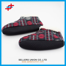 winter super warm double-side velvet soft soled men's home slipper shoes